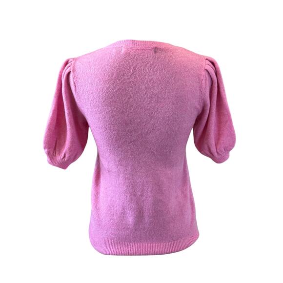 NEW VERO MODA Elly V-Neck Puff Sleeve Knitted Sweater Size S - Picture 4 of 9